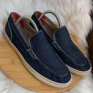 Calvin Klein Jeans | Zeus Blue Denim Slip On Deck / Boat Sneakers US 9 / EU 42